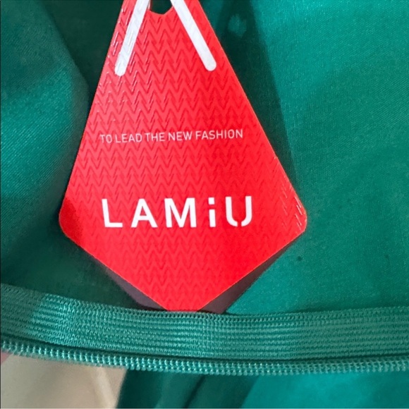 Emerald Green Fit & Flare Dress 3/4 Sleeve Midi Dress Size 6 - Picture 5 of 6